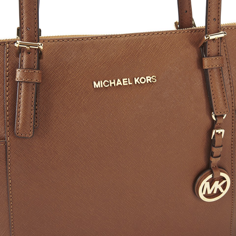 MICHAEL Michael Kors Jet Set Pocket Leather Tote Bag