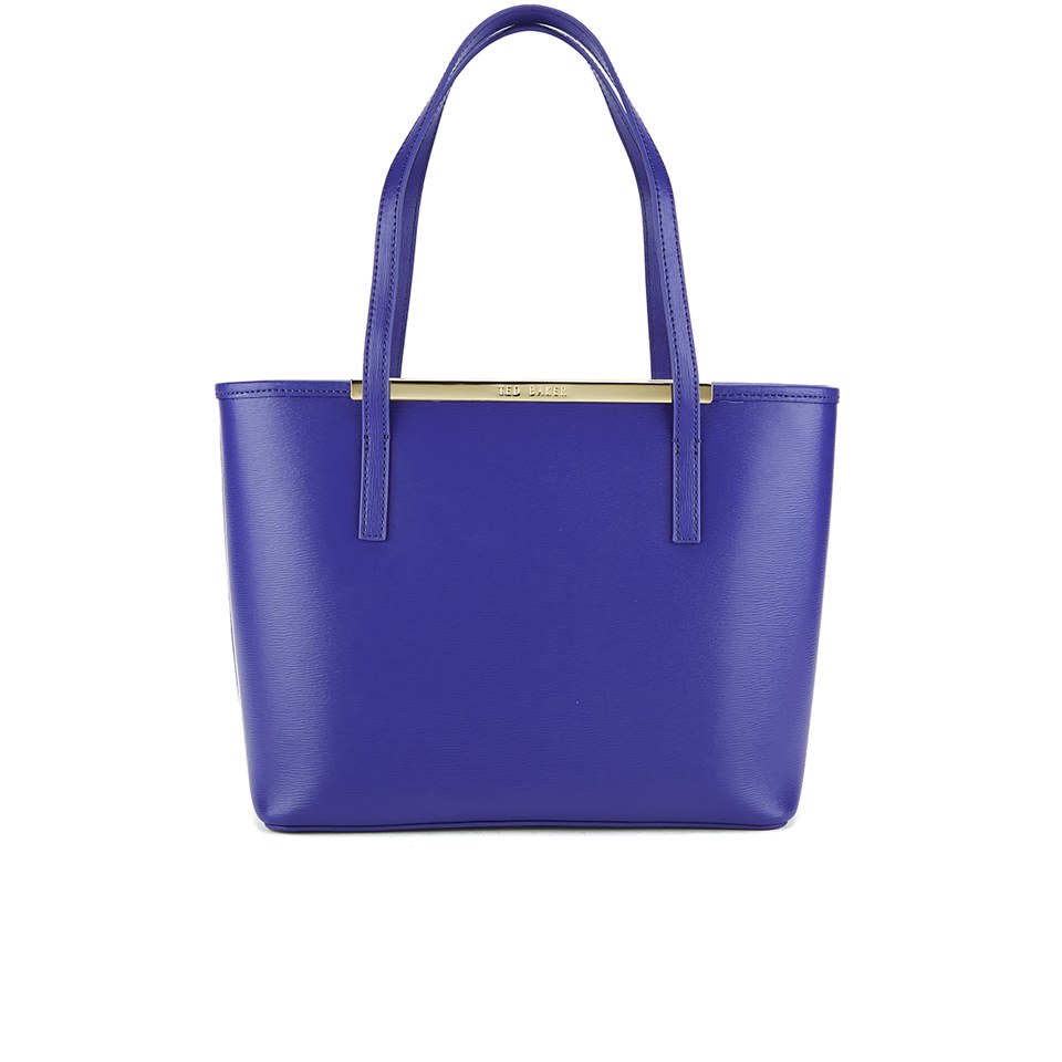 Ted Baker Women's Haileyz Zip Top Small Crosshatch Shopper Bag - Blue