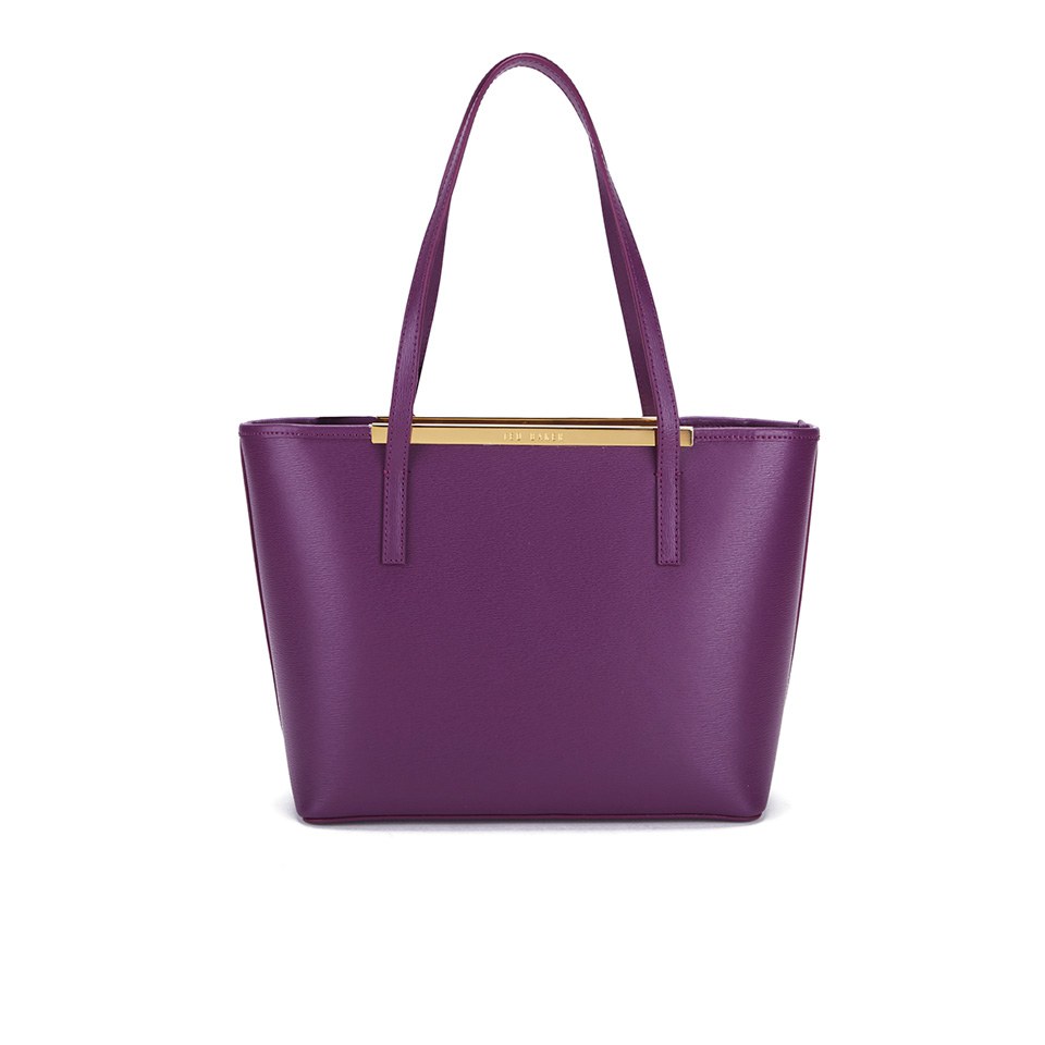Ted Baker Women's Phoebie Print Lining Small Crosshatch Shopper - Grape