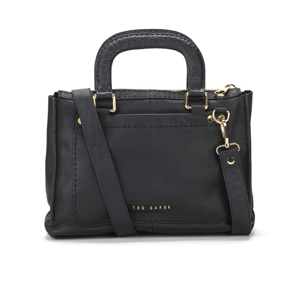 Ted Baker Women's Gaitory Exotic Trim Stab Stitch Tote - Black