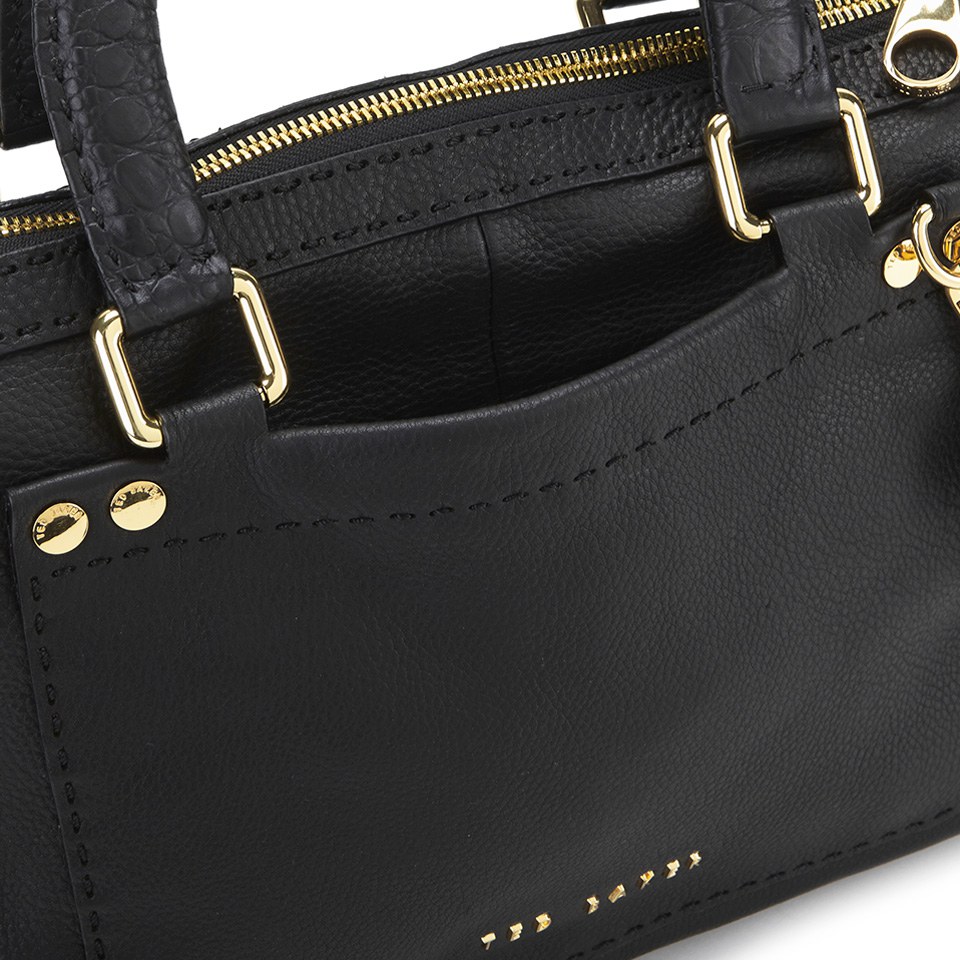 Ted Baker Women's Gaitory Exotic Trim Stab Stitch Tote - Black