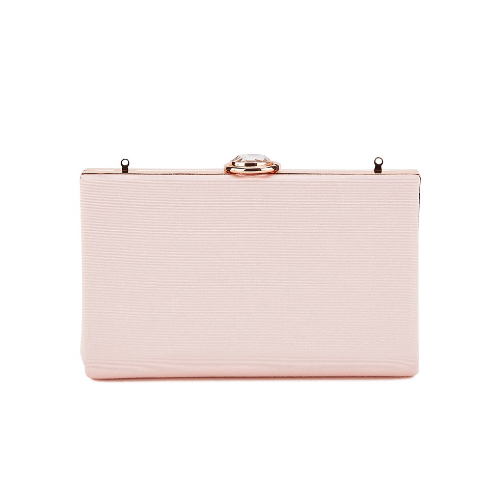 Ted Baker Women s Alivia Necklace Hardcase Clutch Bag Pink