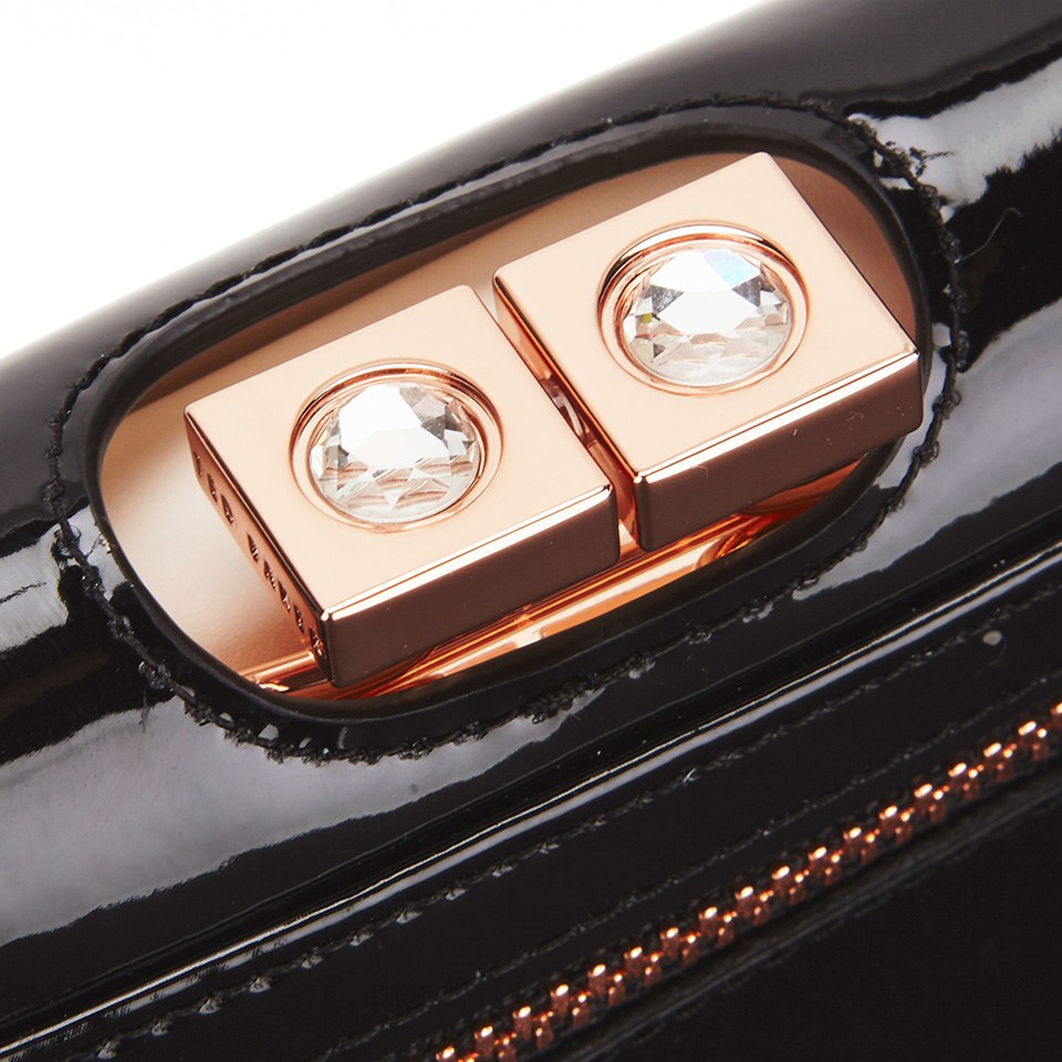 Ted Baker Women's Ethel Crystal Top Patent Small Purse - Black