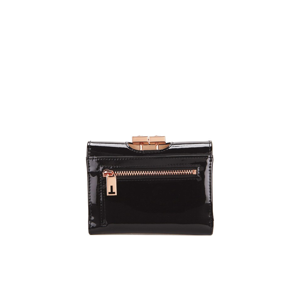 Ted Baker Women's Ethel Crystal Top Patent Small Purse - Black