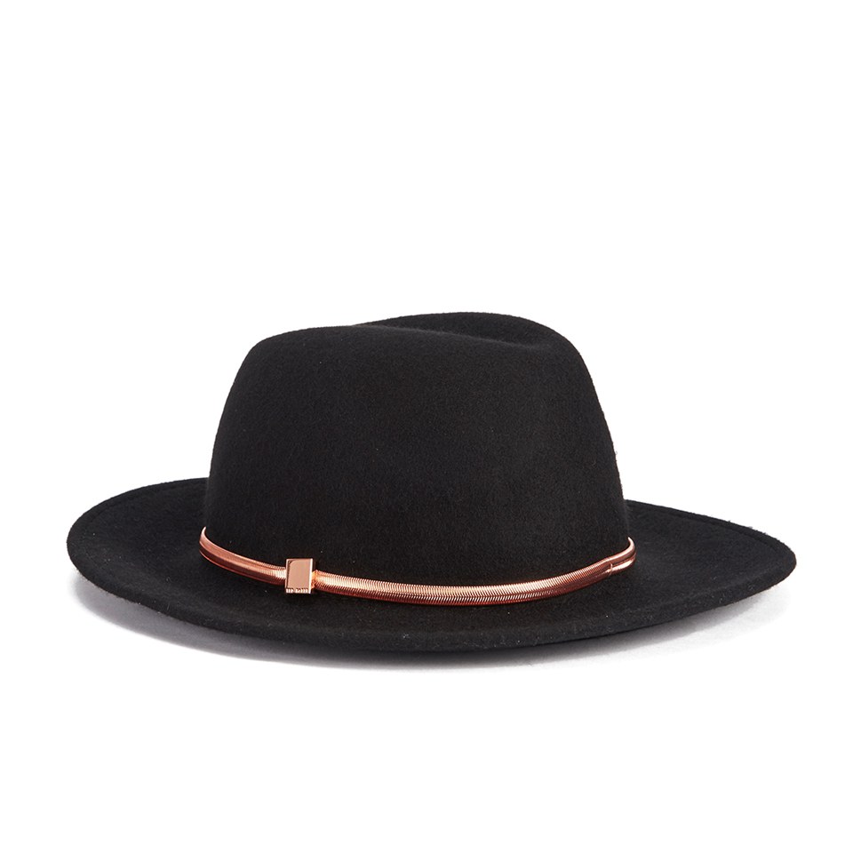 Ted Baker Women's Carina Band Detail Felt Fedora - Black