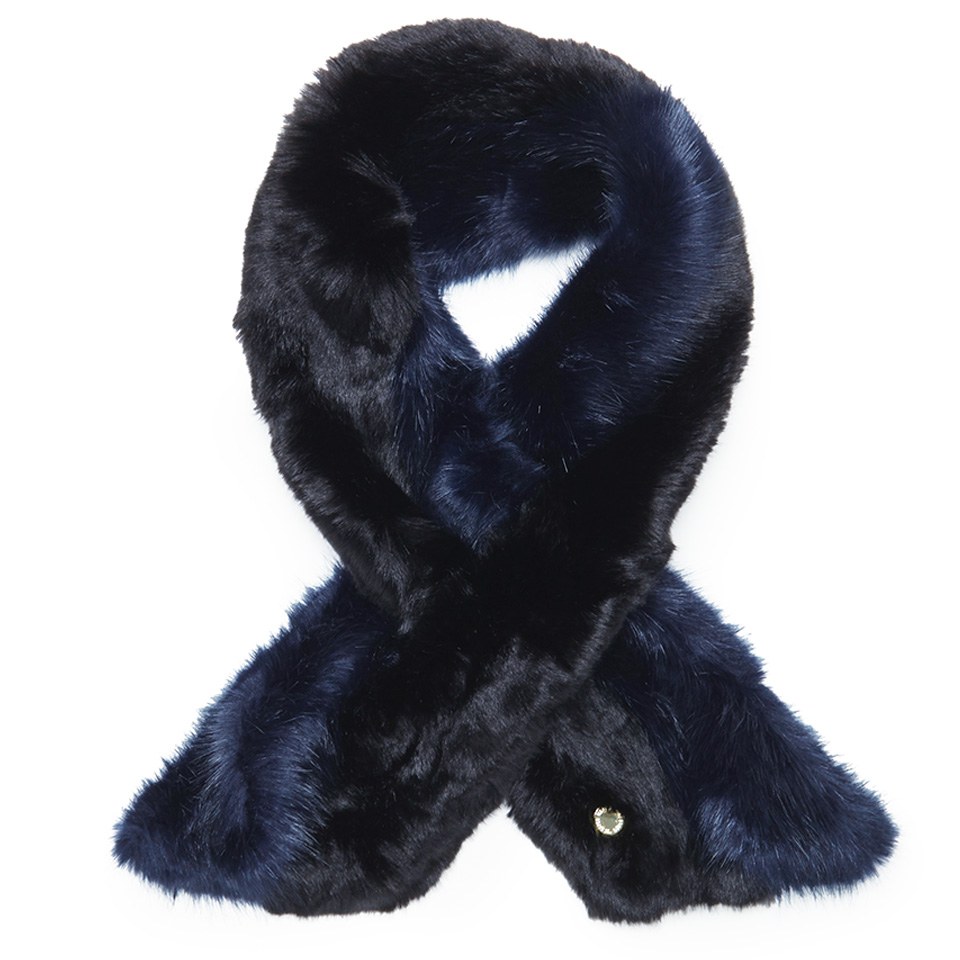 Ted Baker Women's Tula Two Tone Faux Fur Scarf - Navy/Black