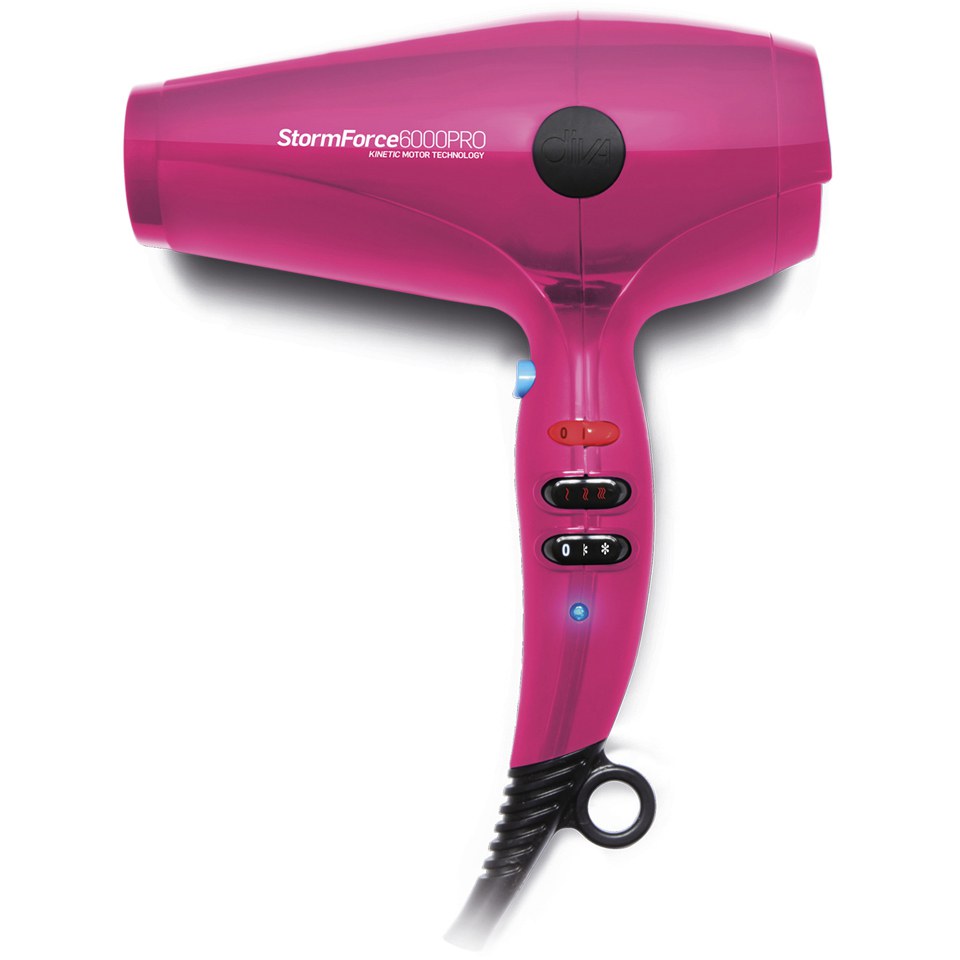 Diva Professional Styling StormForce6000Pro Hair Dryer - Pink (Compact Dryer)