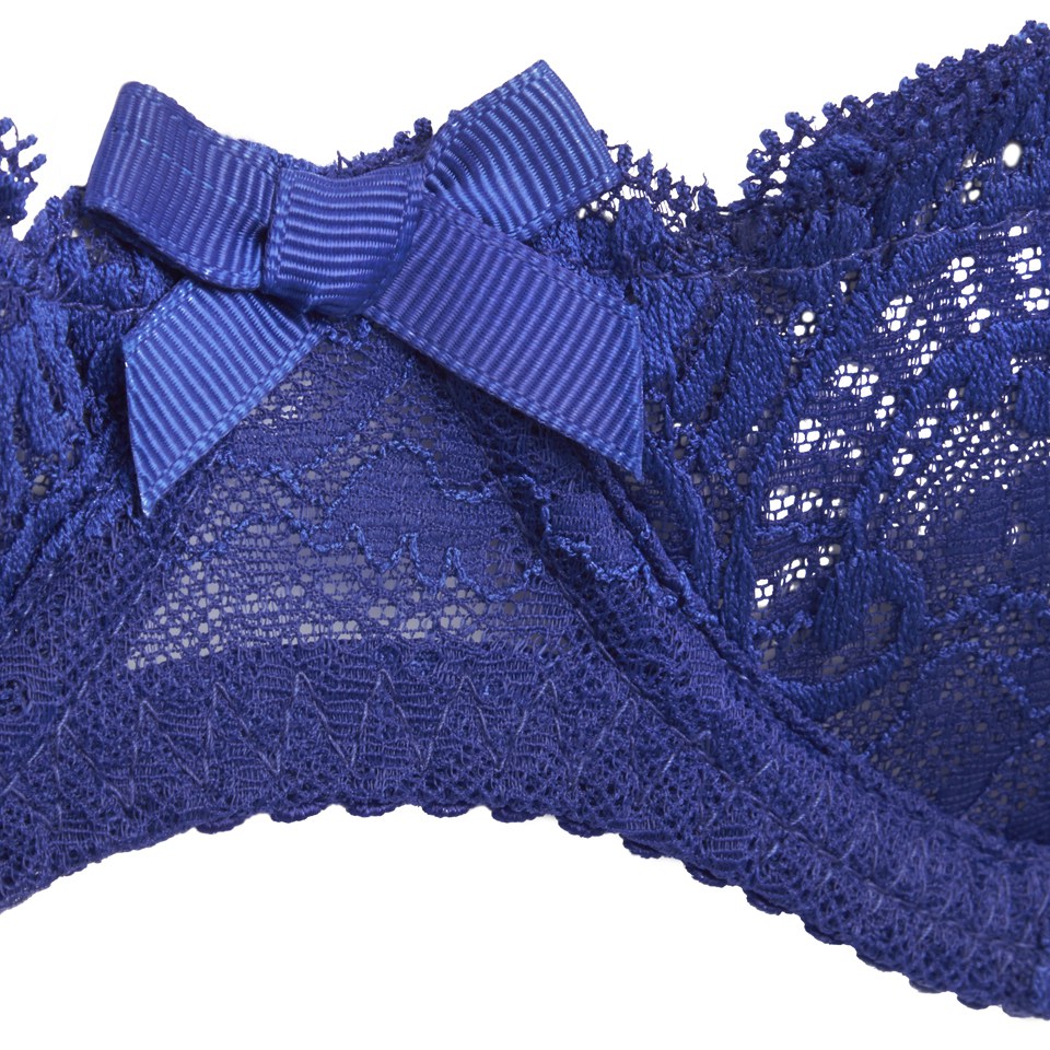 L'Agent by Agent Provocateur Women's Vanesa Non-Padded Demi Bra - Cobalt