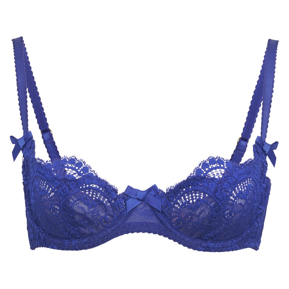 L'Agent by Agent Provocateur Women's Vanesa Non-Padded Demi Bra - Cobalt