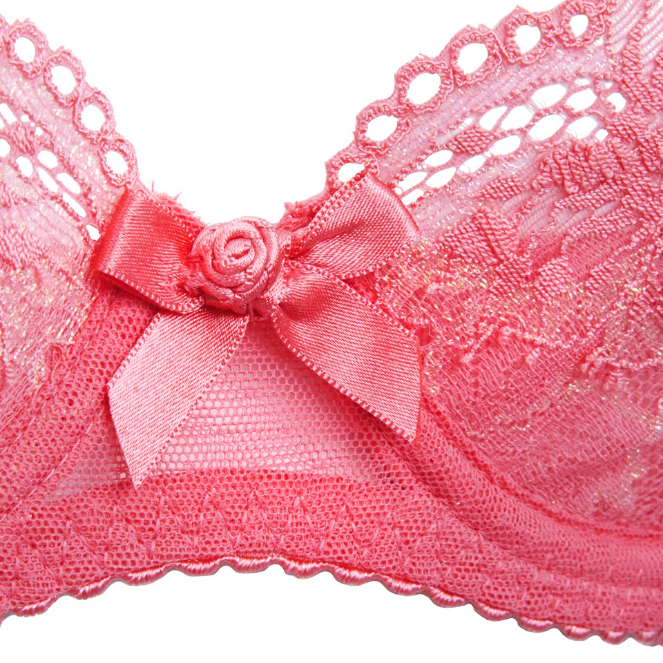 L'Agent by Agent Provocateur Women's Mirabel Non-Padded Balcony Bra - Lipstick