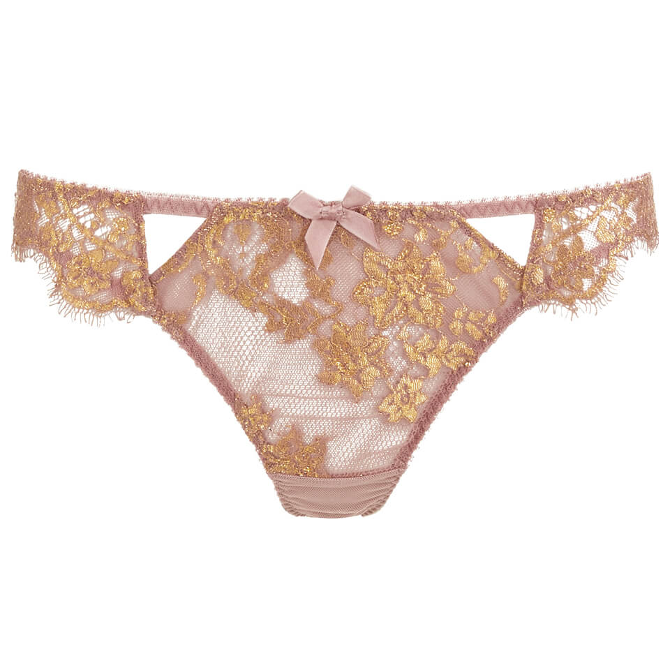 L'Agent by Agent Provocateur Women's Iana Thong - Taupe/Gold