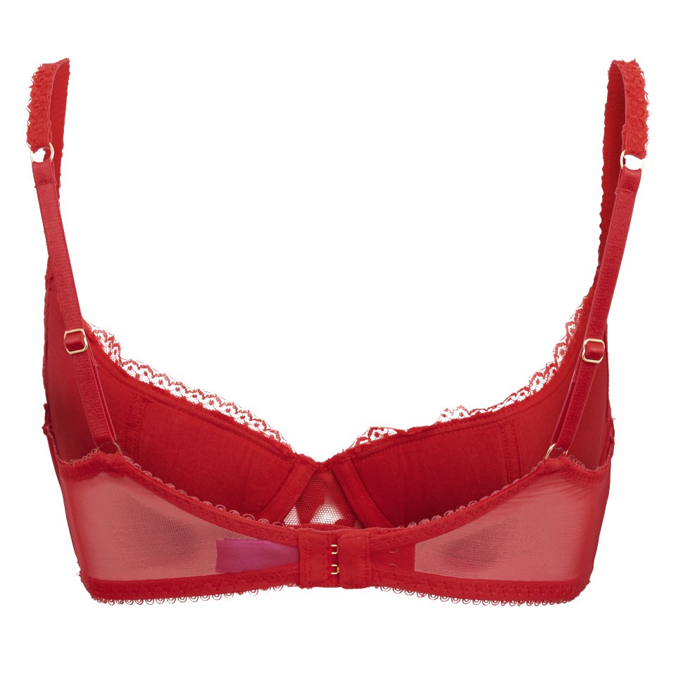 L'Agent by Agent Provocateur Women's Rosalyn Quarter Cup Bra - Red