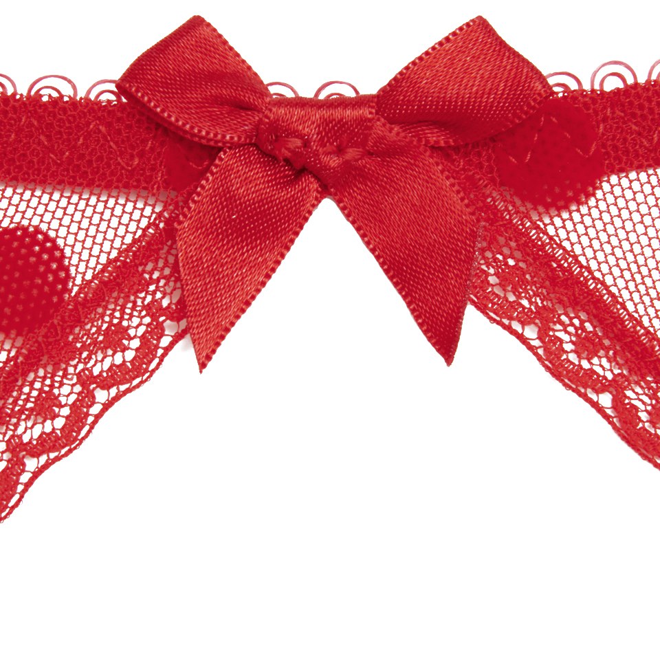 L'Agent by Agent Provocateur Women's Rosalyn Ouvert Briefs - Red