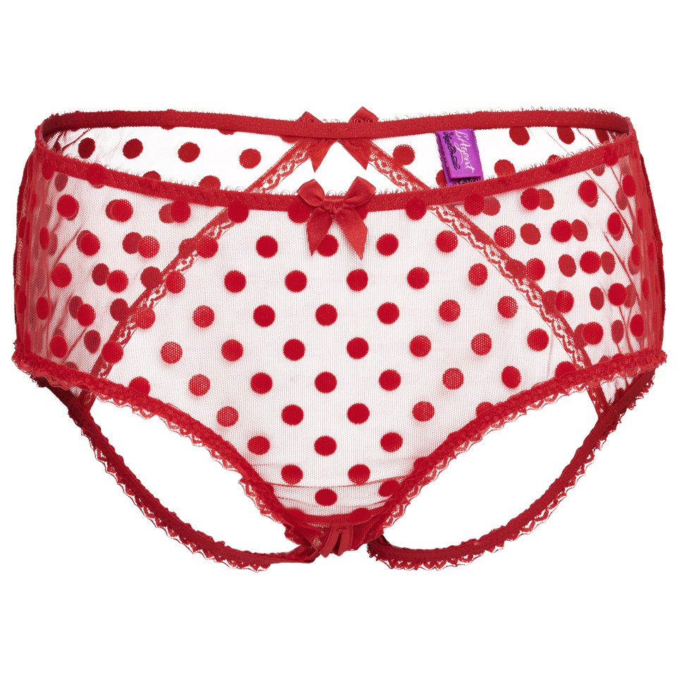 L'Agent by Agent Provocateur Women's Rosalyn Ouvert Briefs - Red