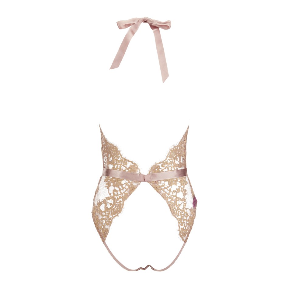 L'Agent by Agent Provocateur Women's Iana Playsuit - Taupe/Gold