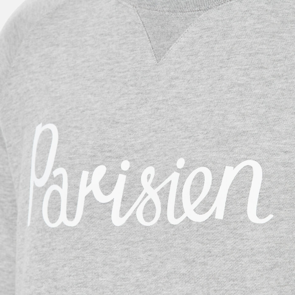Maison Kitsune Men s Parisien Sweatshirt Grey Melange Coggles
