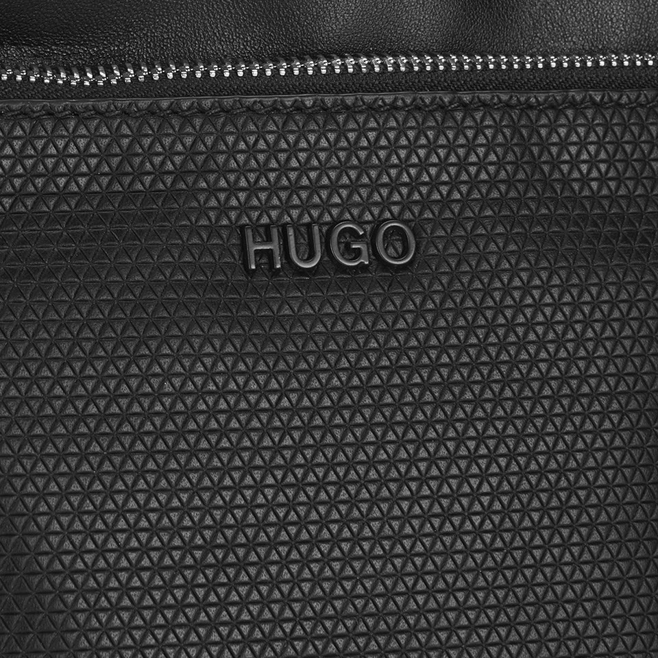 HUGO Men's Preben Leather Cross Body Bag - Black