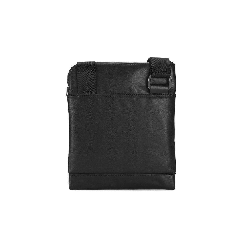 HUGO Men's Preben Leather Cross Body Bag - Black