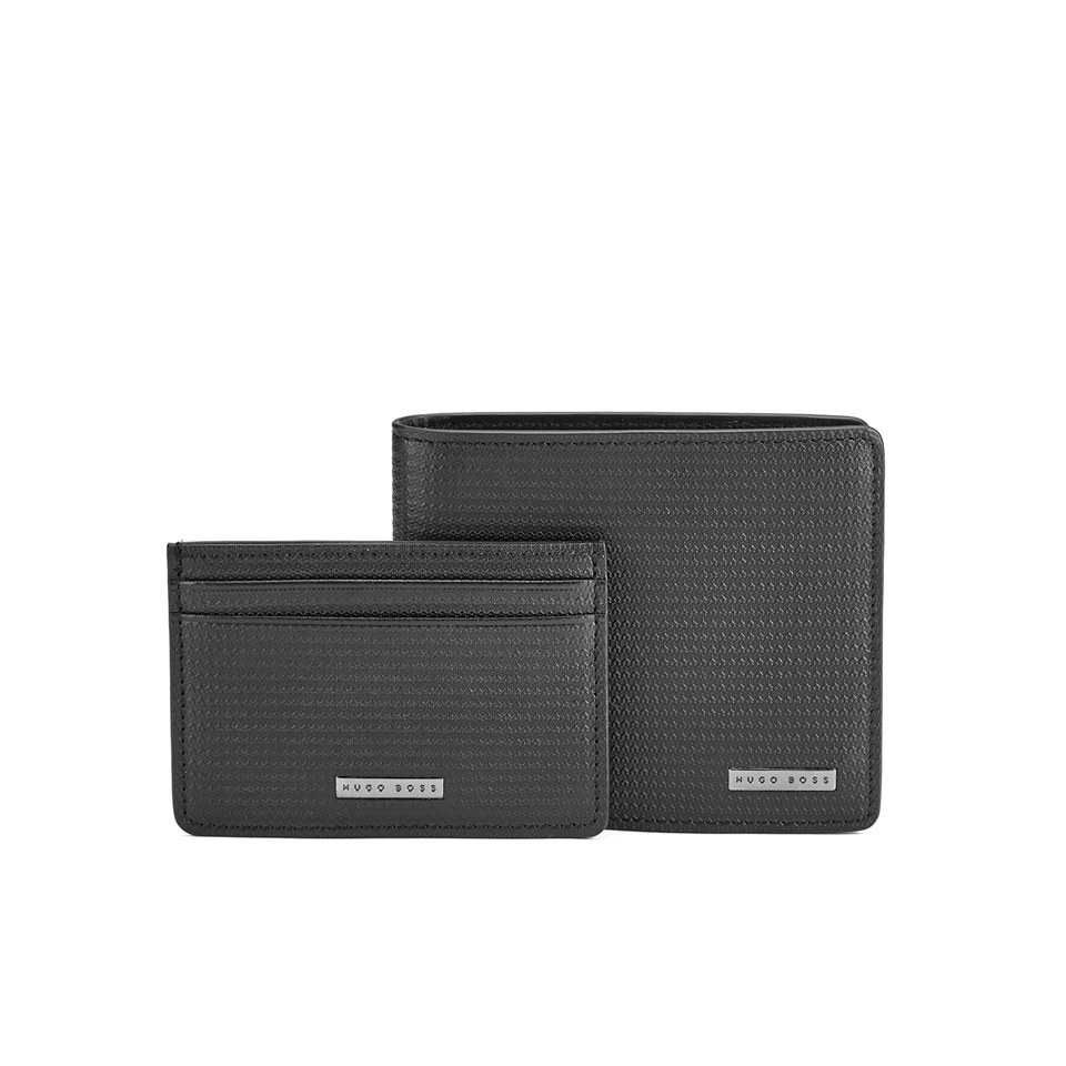 BOSS Hugo Boss Men's Gauco Leather Wallet Gift Set - Black