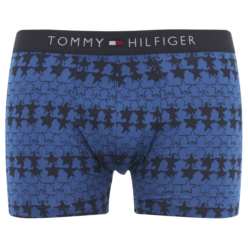Tommy Hilfiger Men's Star Print Trunk Boxer Shorts - Turkish Sea
