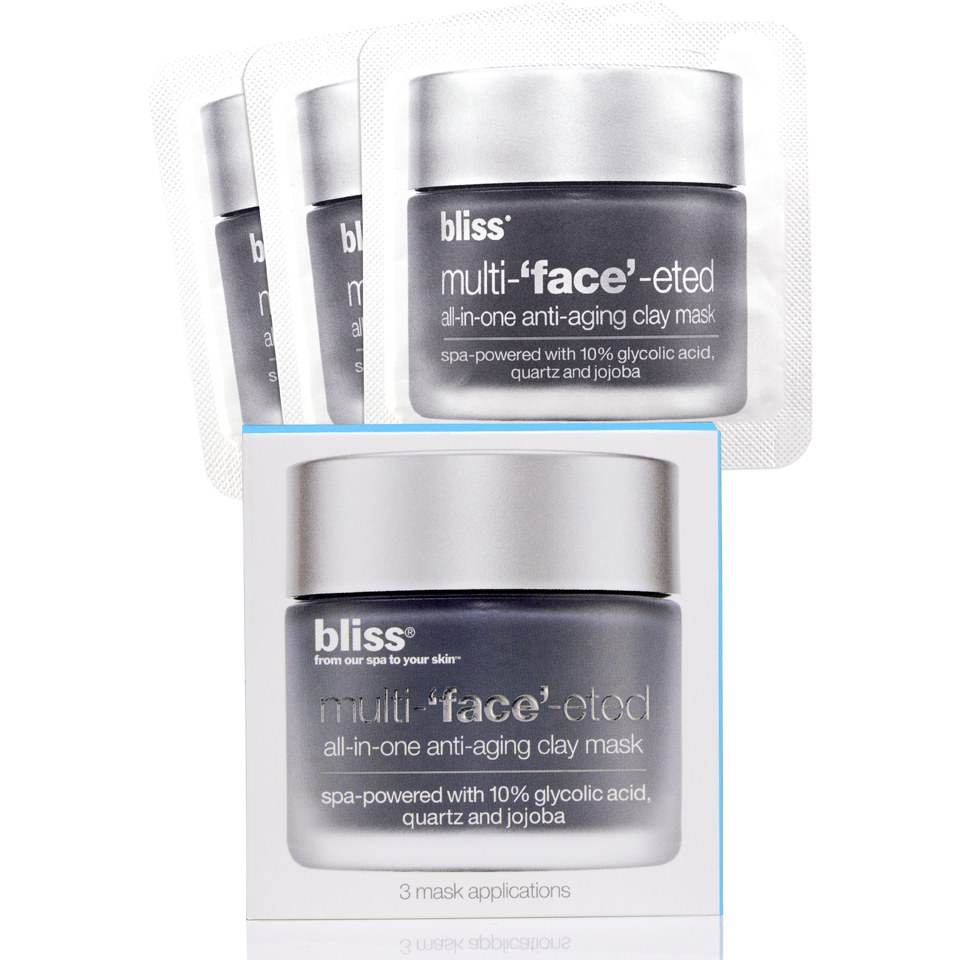 bliss Multi-'Face'-eted Clay Mask (Box of 3 x 4g)