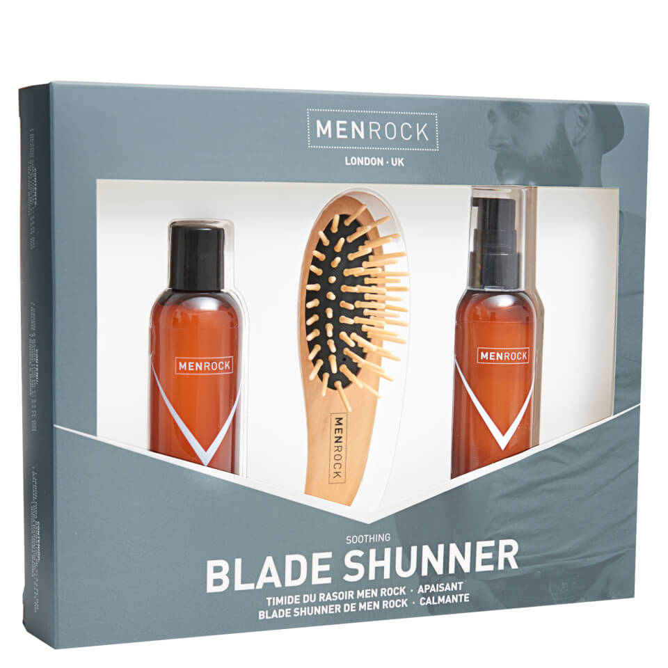 Men Rock Blade Shunner Kit (Beard Balm, Beard Soap, Beard Brush, Gift Box)
