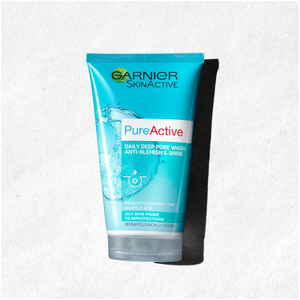 Garnier Pure Active Anti Blackhead Deep Pore Face Wash Oily Skin 150ml
