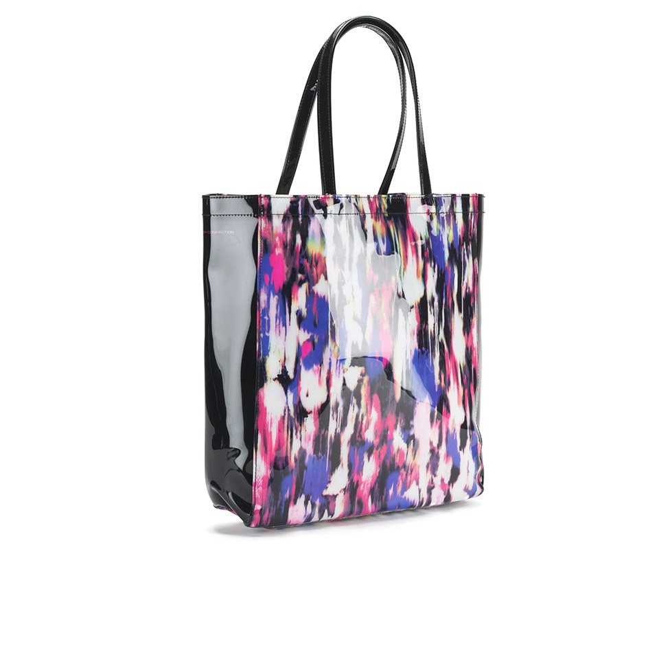 French Connection Women's Printed Tote Bag - Record Ripple/Black