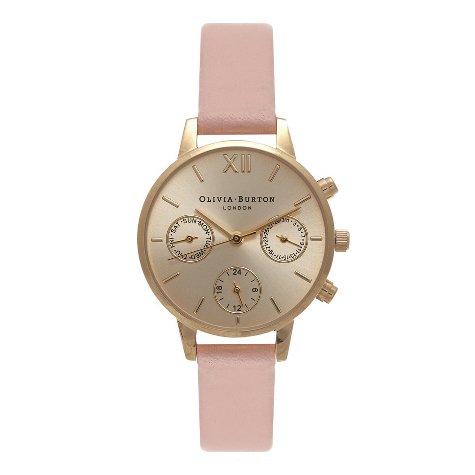 Olivia Burton Women's Midi Chrono Detail Watch - Dusty Pink/Gold