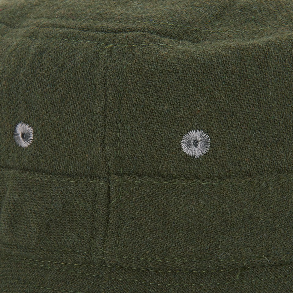Universal Works Men's Samoa Wool Bucket Hat - Olive