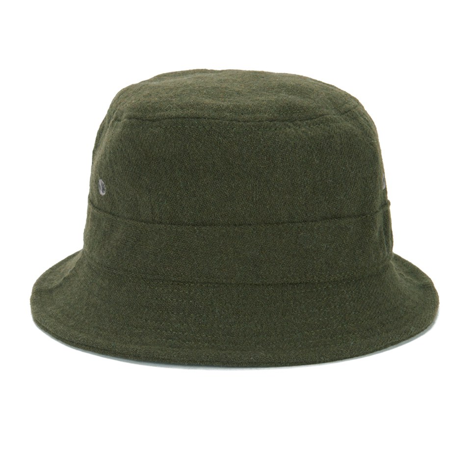 Universal Works Men's Samoa Wool Bucket Hat - Olive