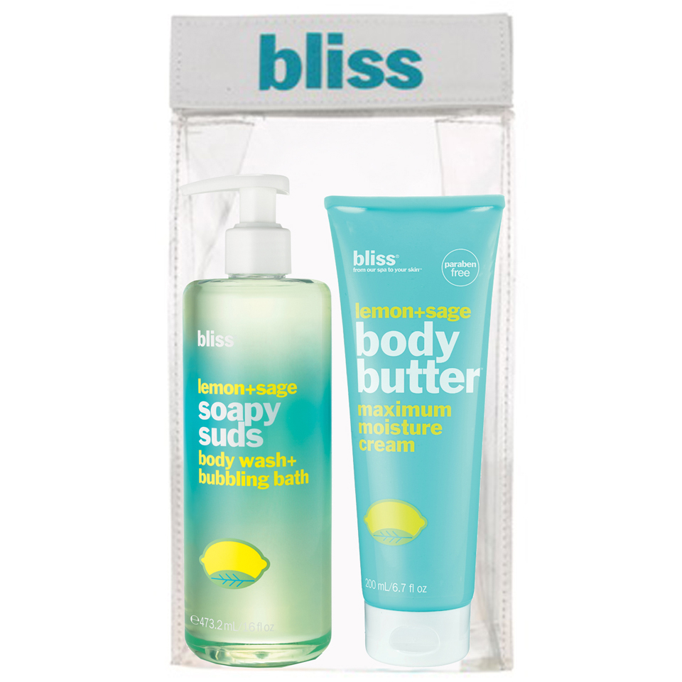 bliss Lemon and Sage Soap Suds and Body Butter Set