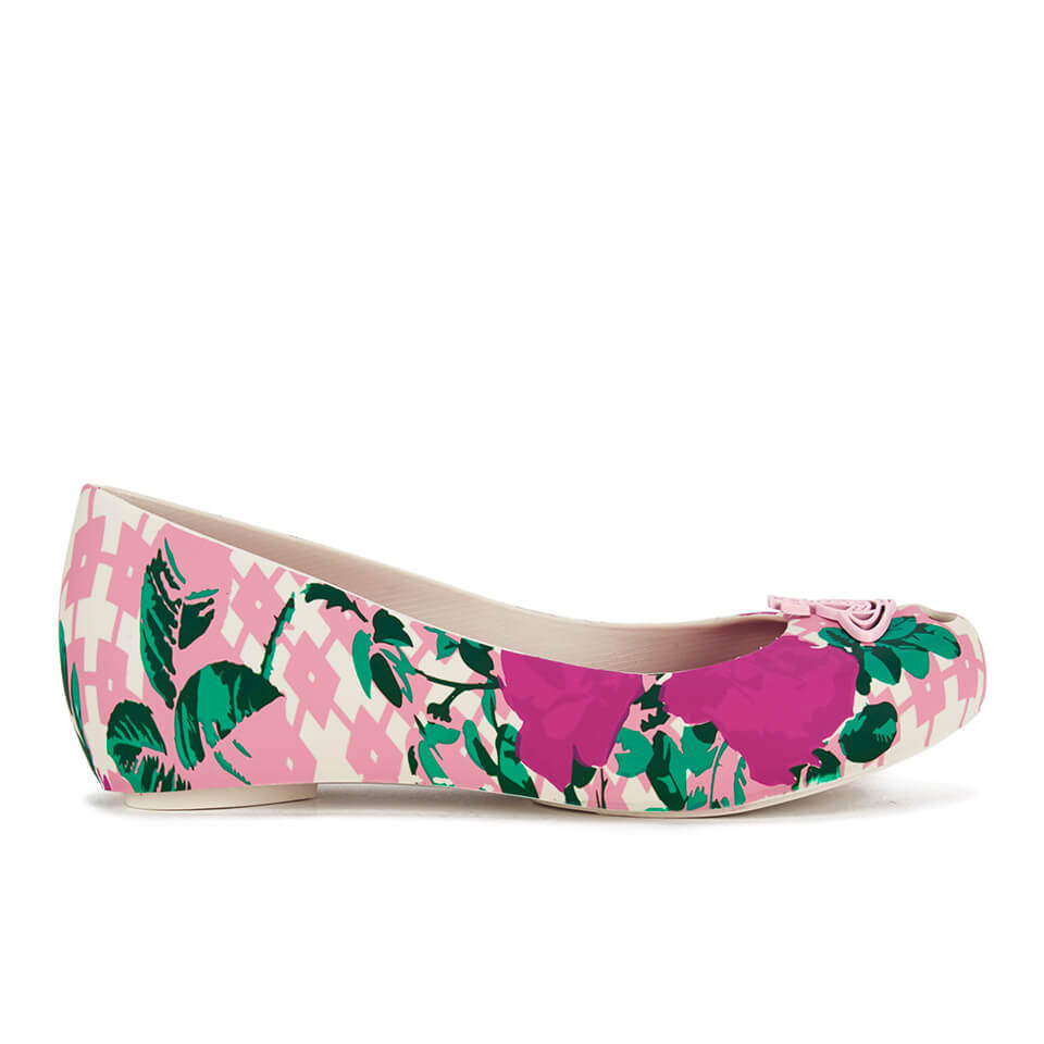 Vivienne Westwood for Melissa Women s Ultragirl 15 Ballet Flats Pink Flower Orb Coggles