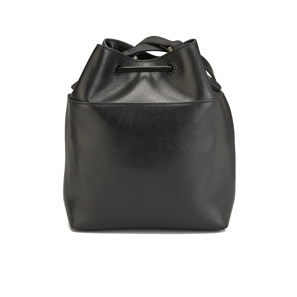 Ted Baker Women's Ersilda Pop Up Handle Leather Bucket Bag - Black