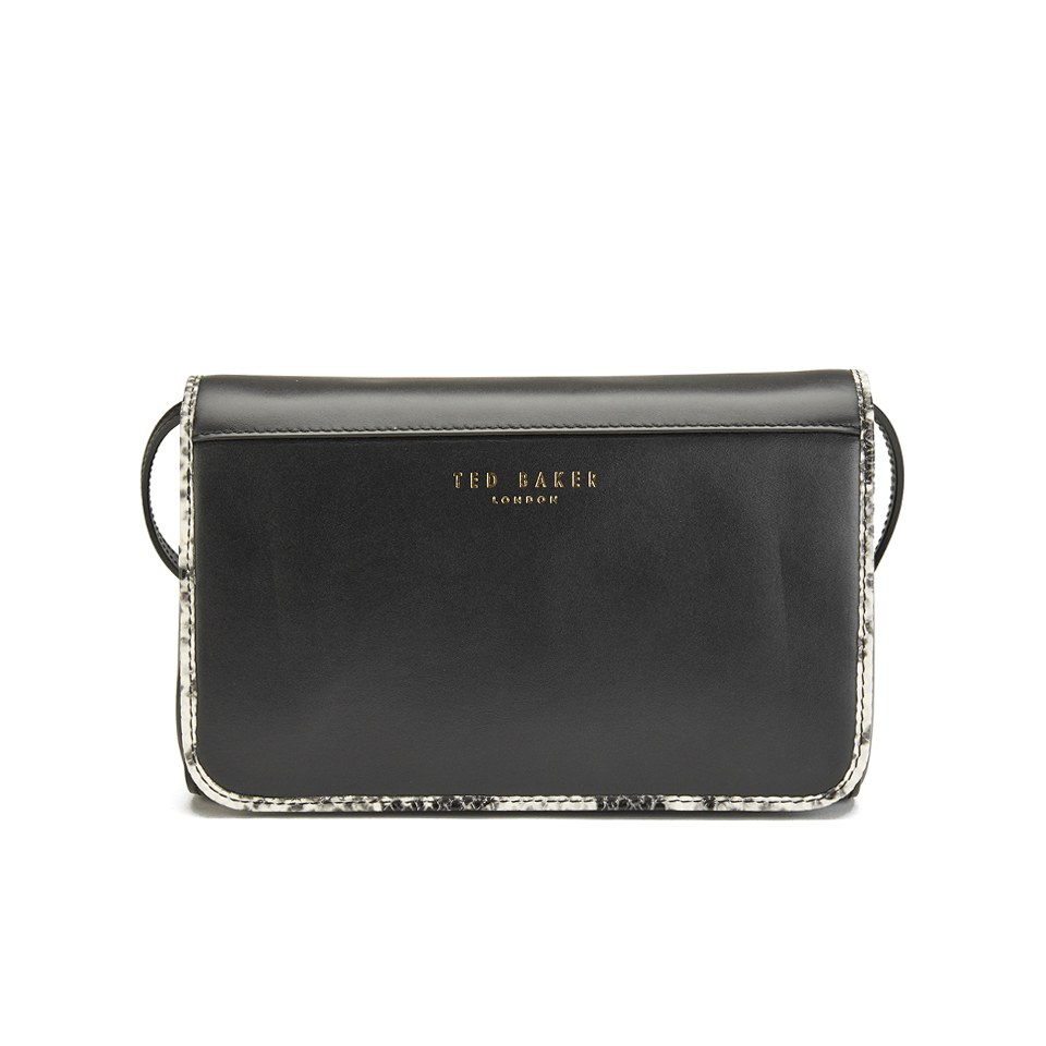 Ted Baker Women's Joy Contrast Trim Bow Cross Body Bag - Black Snake