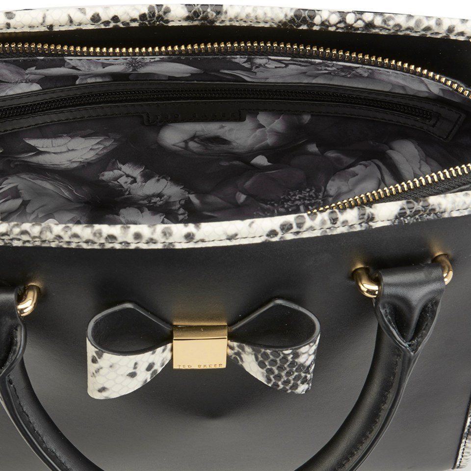 Ted Baker Women's Chrisie Contrast Trim Bow Tote Bag - Black