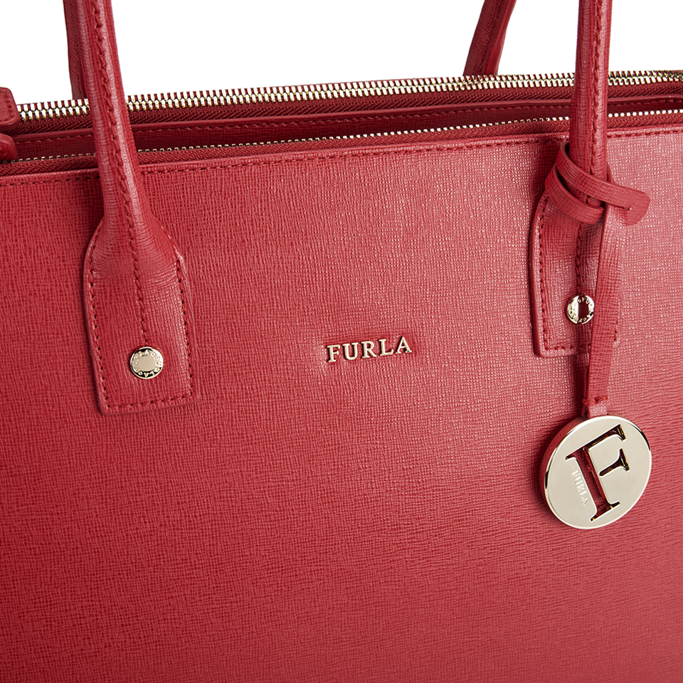 Furla Women's Linda Double Zip Tote Bag - Red