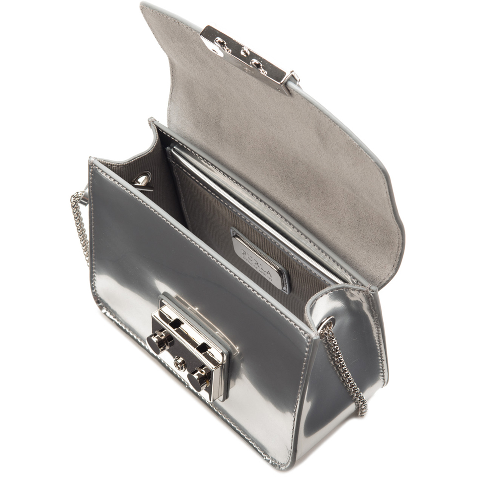 Furla Women's Metropolis Mini Cross Body Bag - Silver Metallic