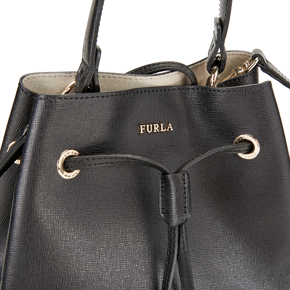 Furla Women's Stacy Drawstring Bucket Bag - Black