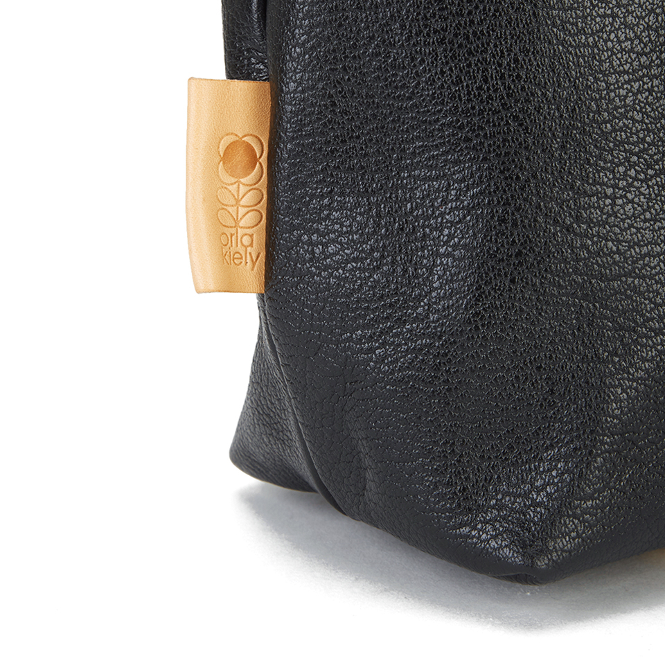 Orla Kiely Women's Stem Leather Midi Sling Bag - Black