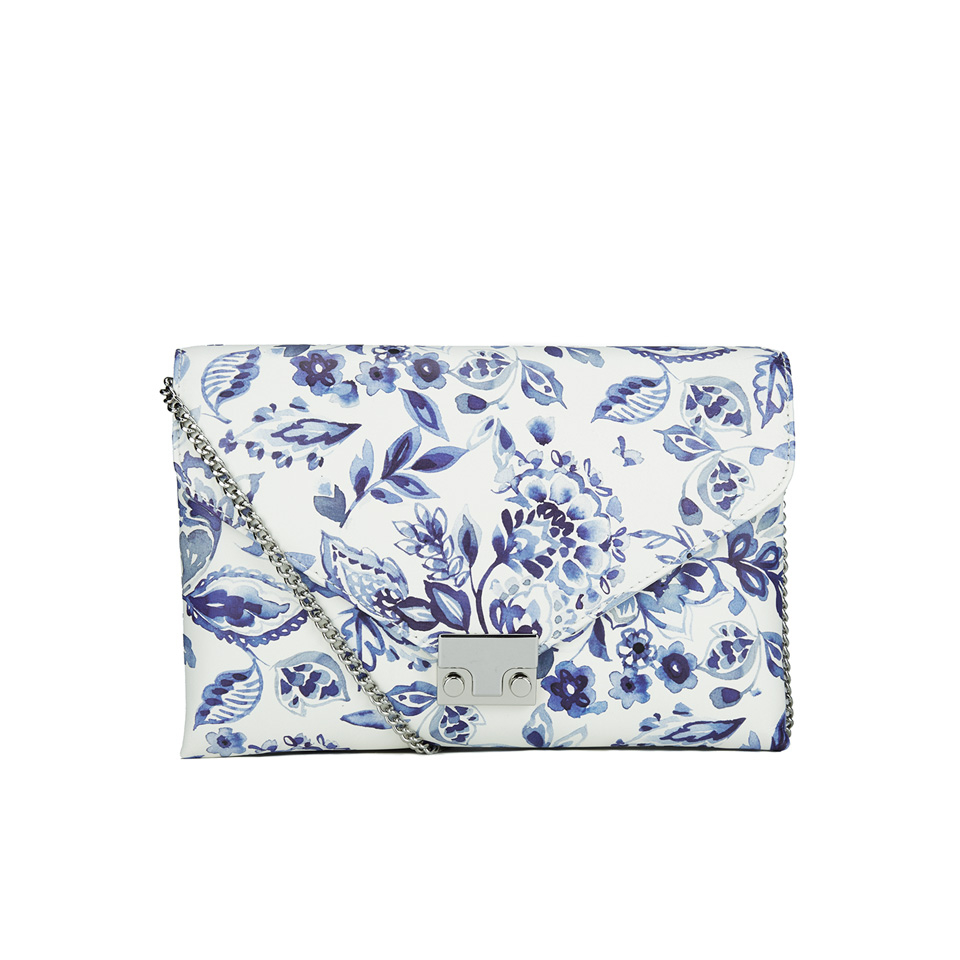 Loeffler Randall Women's Lock Clutch Bag - Porcelain Print