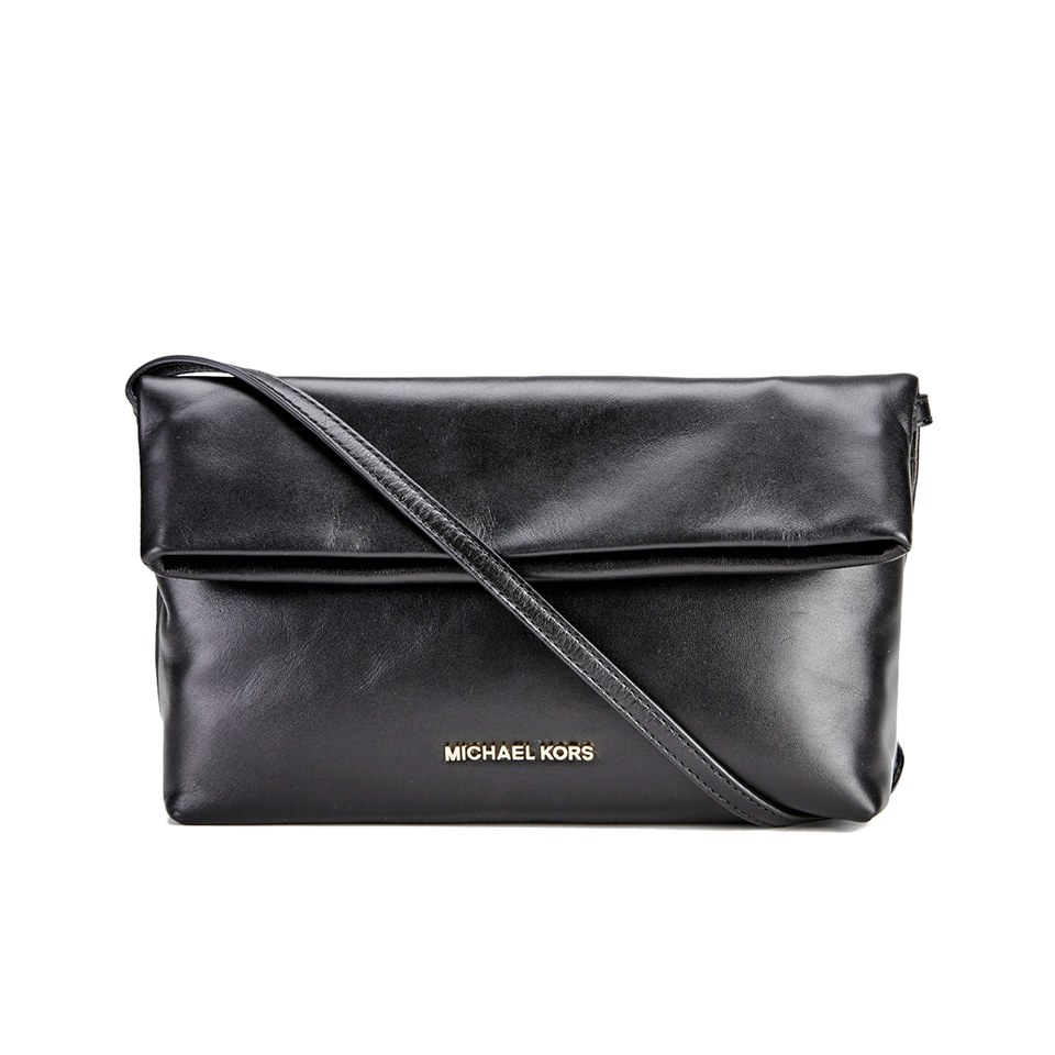 MICHAEL MICHAEL KORS Women s Daria Foldover Clutch Bag Black