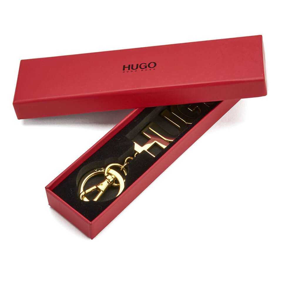 HUGO Vienne Logo Keyring - Gold