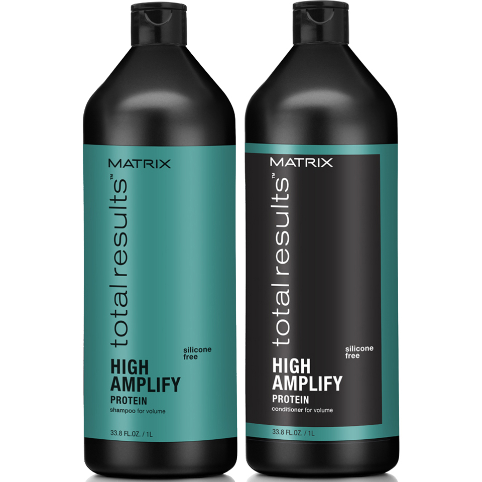 Matrix Total Results High Amplify Shampoo (1000ml), Conditioner (1000ml) and Foam Volumizer (270ml)