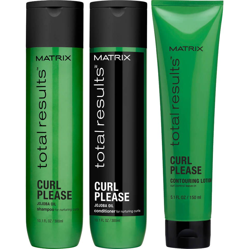 Champú (300 ml), Acondicionador  (300 ml) y Loción de definición (150 ml) Matrix Total Results Curl Please