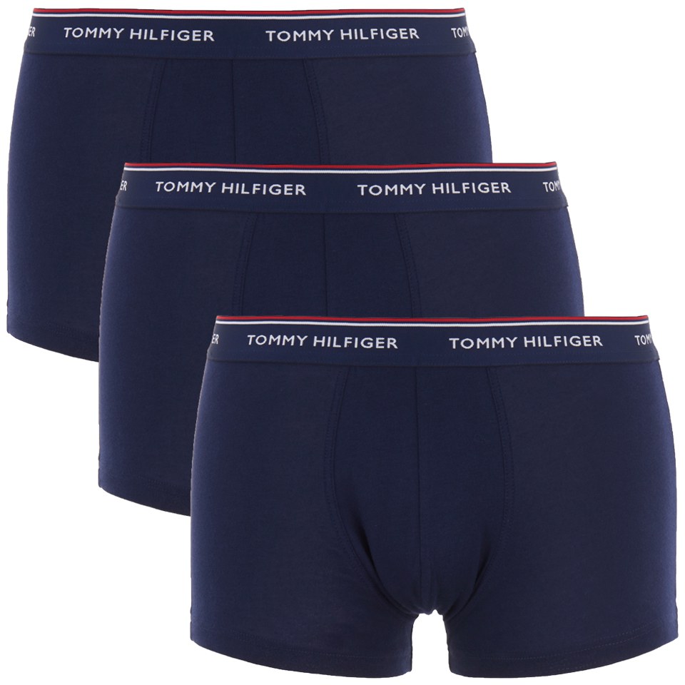 Tommy Hilfiger Men's 3 Pack Low Rise Trunks - Peacoat