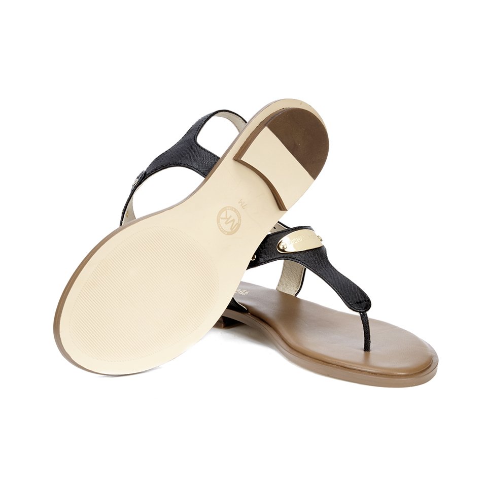 Michael michael kors mk plate flat thong sandals hotsell
