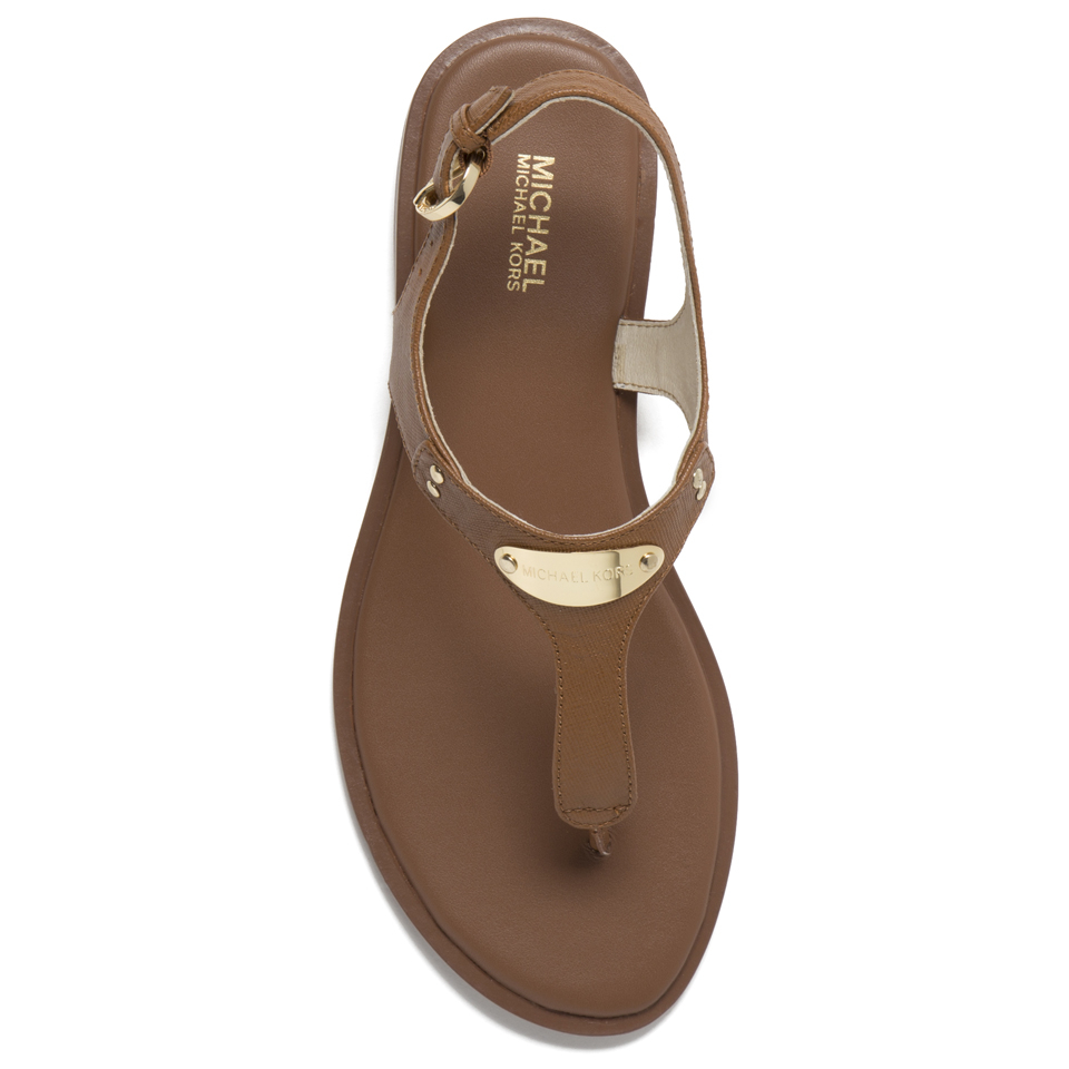 Michael kors mk plate thong sandals shop