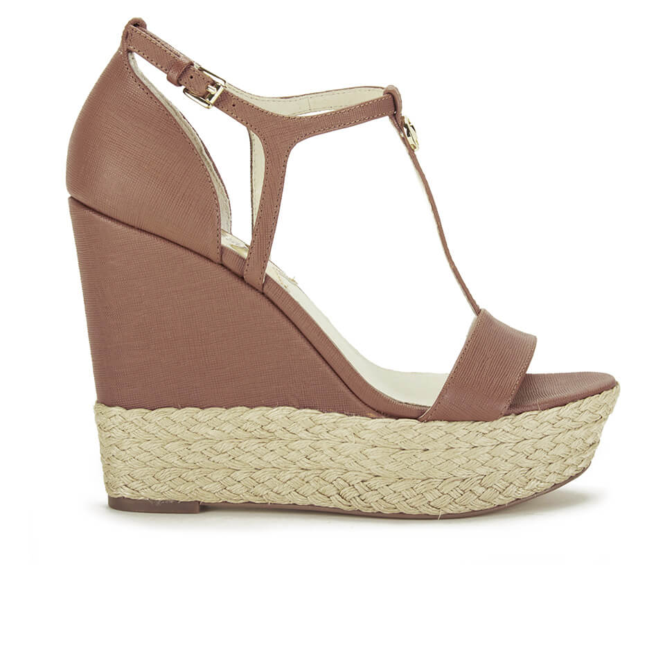 Michael kors tan wedge sandals store
