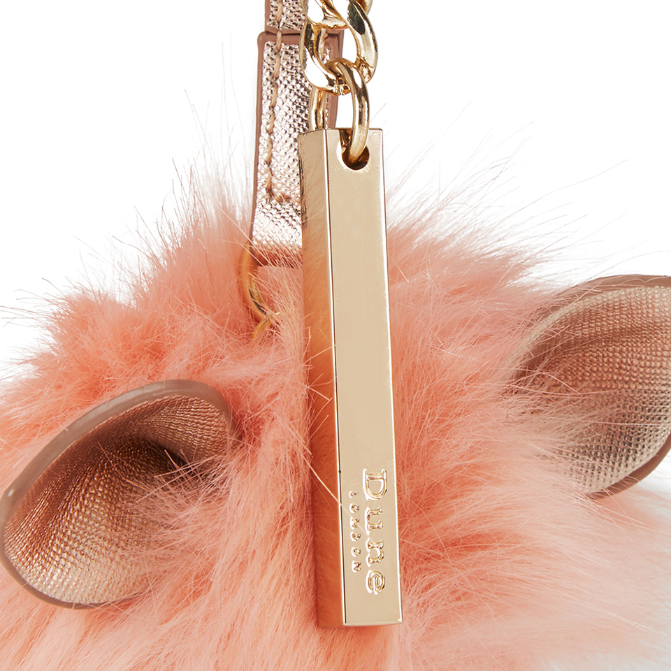 Dune Jerry Faux Fur Pom Pom Keyring Nude